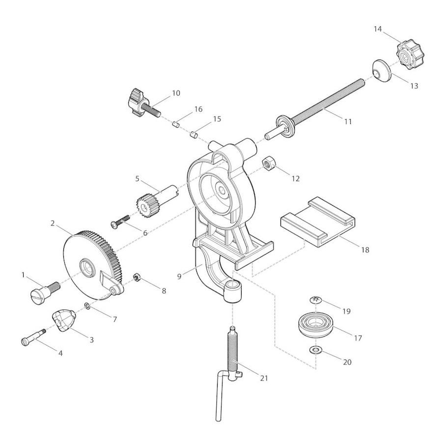 部品】 ネジナベM4x20 (39647) パーツNo.6 [第一精工 高速リサイクラー