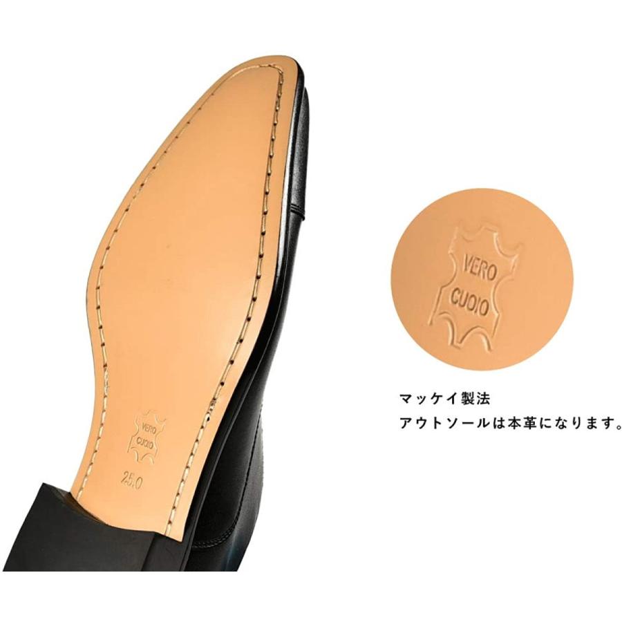 コージ製靴 Luciano Vieri 天然本革ビジネスシューズ メンズ革靴