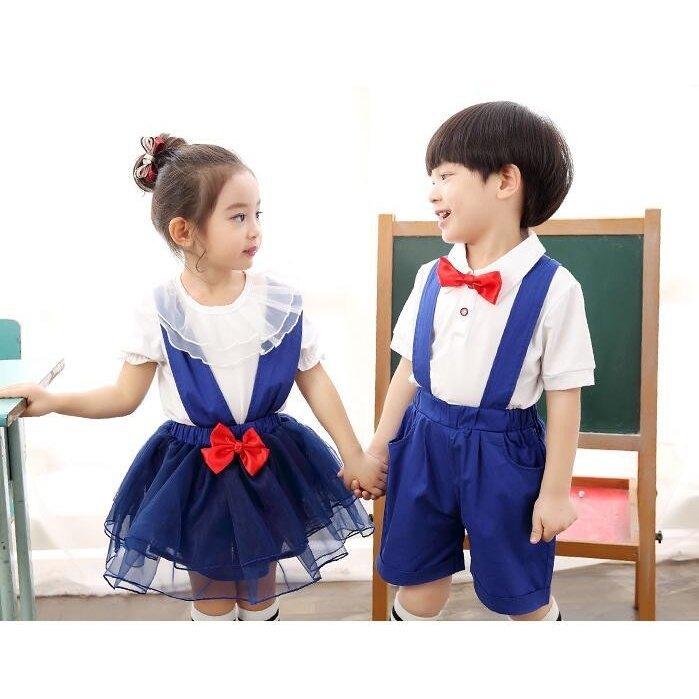 格安激安 子供幼稚園服 キッズ子供用ダンス衣装 舞台服 男の子 女の子 2枚 合唱服 幼稚園小学生学園祭団体舞台衣装七三五演出衣装 Simbcity Net