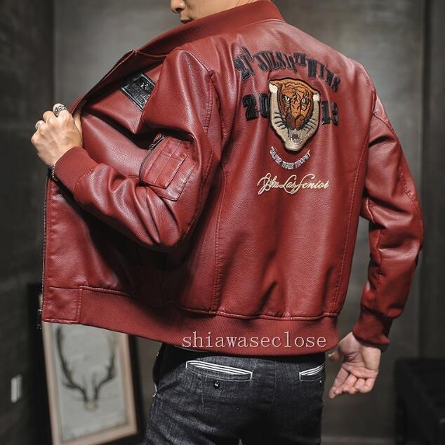 売れ筋 ジャケット レザージャケットメンズ ライダースジャケット 革ジャン バイ レザージャケットメンズ ライダースジャケット 革ジャン バイクジャケット ジャケット バイクウエア 皮ジャン オシャレ