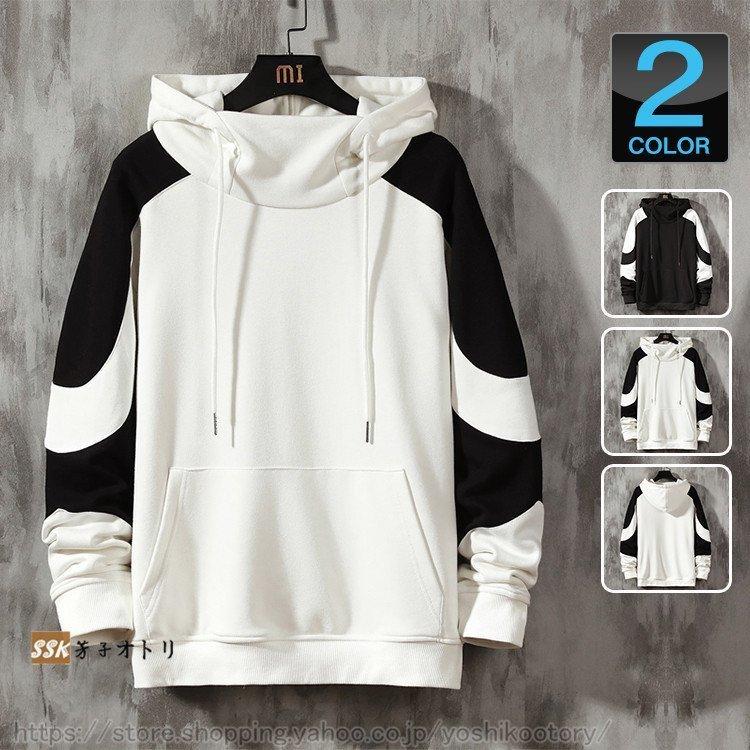 パーカー メンズ プルパーカー 配色 長袖パーカー スウェット メンズパーカー おしゃれ かっこいい 春服 Ena627 Ena Yahoo ショップ 通販 Yahoo ショッピング