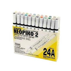 デリーター（DELETER） マーカーペン 送料無料 ネオピコ-2 24色セット