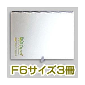 送料無料 ホワイトワトソンブック Ｆ６サイズ ホワイトワトソン紙(厚口) ２０枚 ３冊セット｜enauc