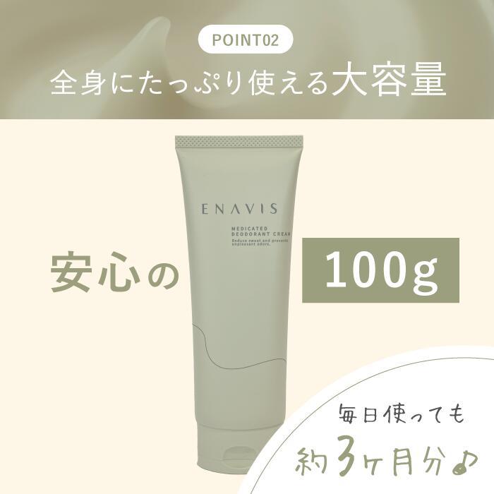 【新品未開封】ENAVIS デオドラント クリーム エナビス4本セット ENAVIS（エナビス） 制汗剤 ワキガ ワキガ対策 デオドラント 医薬部外
