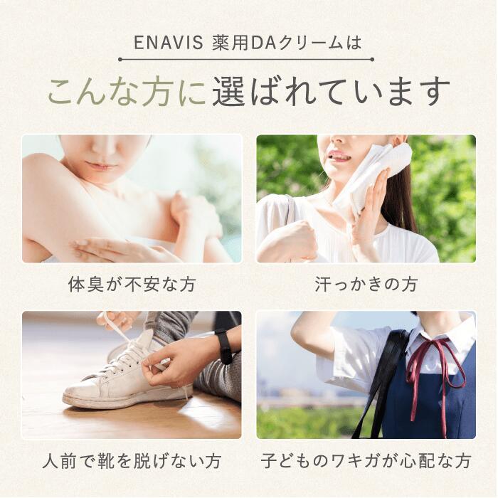 ENAVIS（エナビス） 《3本セット》制汗剤 顔 わきがクリーム ワキガ