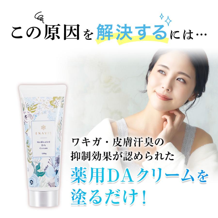 21新商品 制汗剤 顔 わきが治療クリーム ワキガ 360g デオドラント クリーム Enavis エナヴィス エナビス 子ども 3本セット