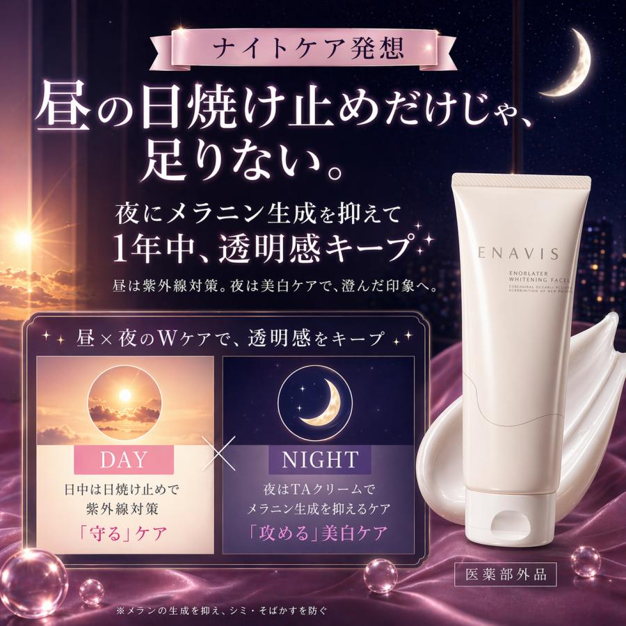 ENAVIS 薬用 ホワイトニング TA クリーム 100g 6本セット ENAVIS（エナビス） 美白 クリーム 薬用 デリケートゾーン 黒ずみ 全身