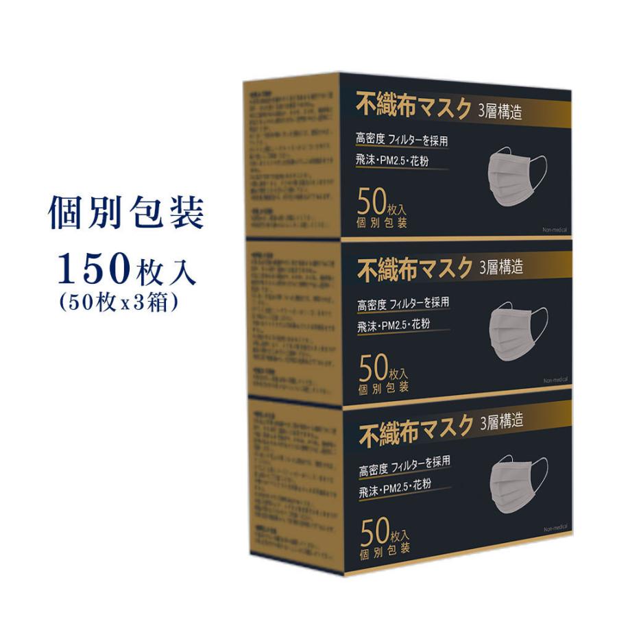 不織布 4層マスク 50枚入 50箱 2500枚！口元立体マスク 送料込 数量