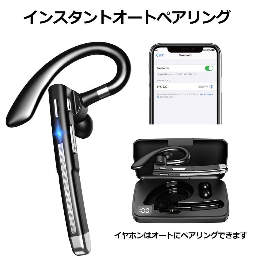 ワイヤレスイヤホン bluetooth 5.1 イヤホン 片耳 耳掛け式 左右耳兼用