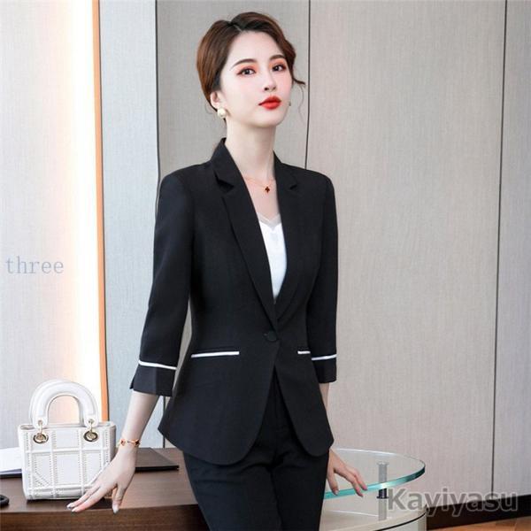 ランキング第1位ランキング第1位パンツスーツ レディース 七分袖 4色