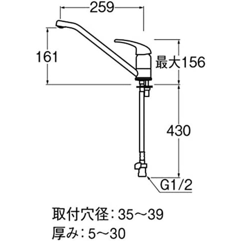 大人気商品 SANEI シングルワンホール混合栓 キッチン用 泡沫吐水