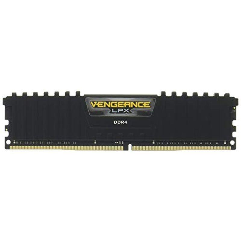 CORSAIR DDR4 デスクトップPC用 メモリモジュール VENGEANCE LPX Series ブラック 16GB×2枚キット C
