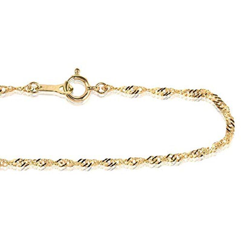 ポスターフレーム K18ゴールド スクリューブレスレット 1.6mm幅 19cm