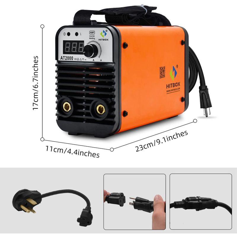割引 HITBOX 溶接機 アーク溶接 200A 100V/200V兼用 手棒溶接 ARC溶接