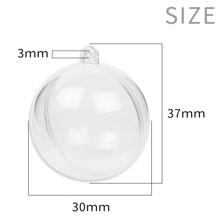 透明カプセル ホルダー付 球 φ30mm 5個入【宅配便】 : 手芸材料のお店