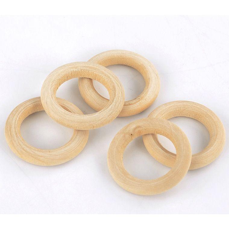 34mm 10個入 ひのき製ナチュラルウッドリング ナチュラル 【ゆう 