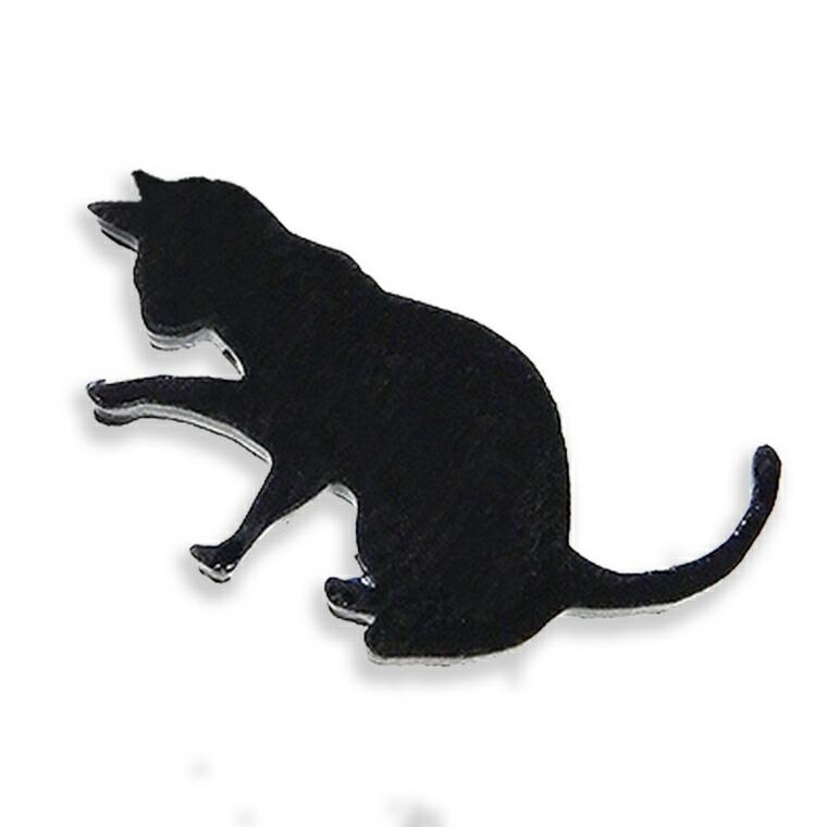 レジン台 猫6 毛づくろい猫 2cm アクリル製 選べる豊富なカラー アン