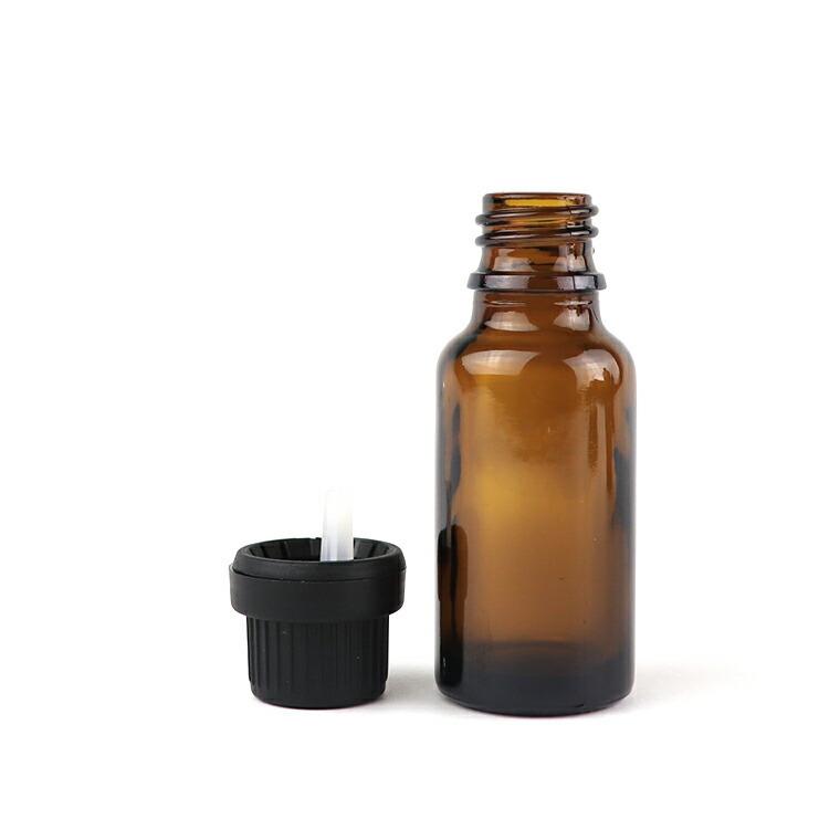 20ml 1個入 遮光瓶 茶色 ドロッパー付 28mm×70.5mm Φ10.5mm 【ゆう
