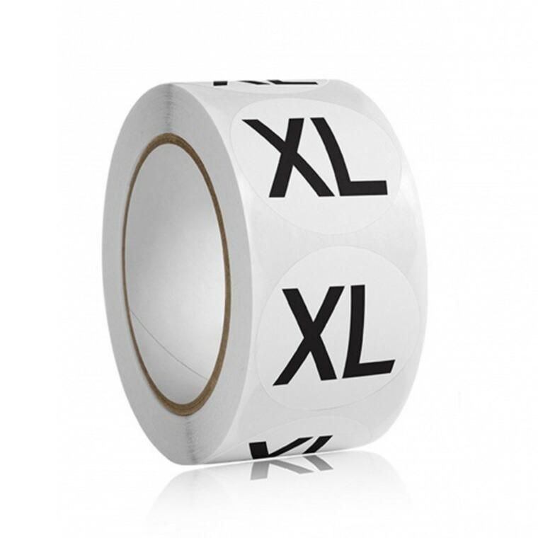 ロールシール サイズシール 全5サイズ XS S M L XL 1種類 1巻入【ゆう