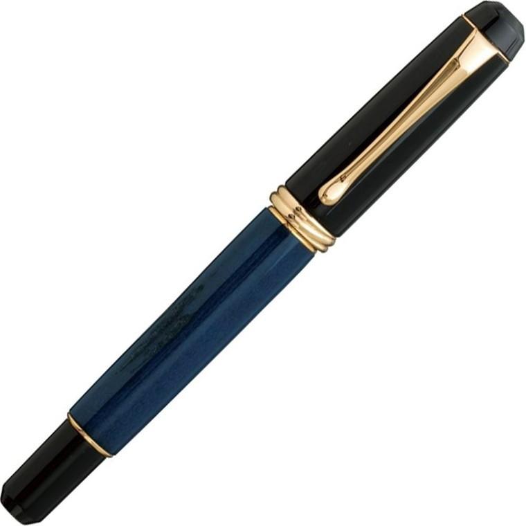 【呉竹】くれ竹 万年筆 夢銀河鹿角 古代藍染め DBA140-4 1本入【宅配便】