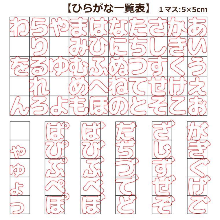 木製 切り抜き文字 ひらがな 5cm アンシャンテラボ【ゆうパケット対応