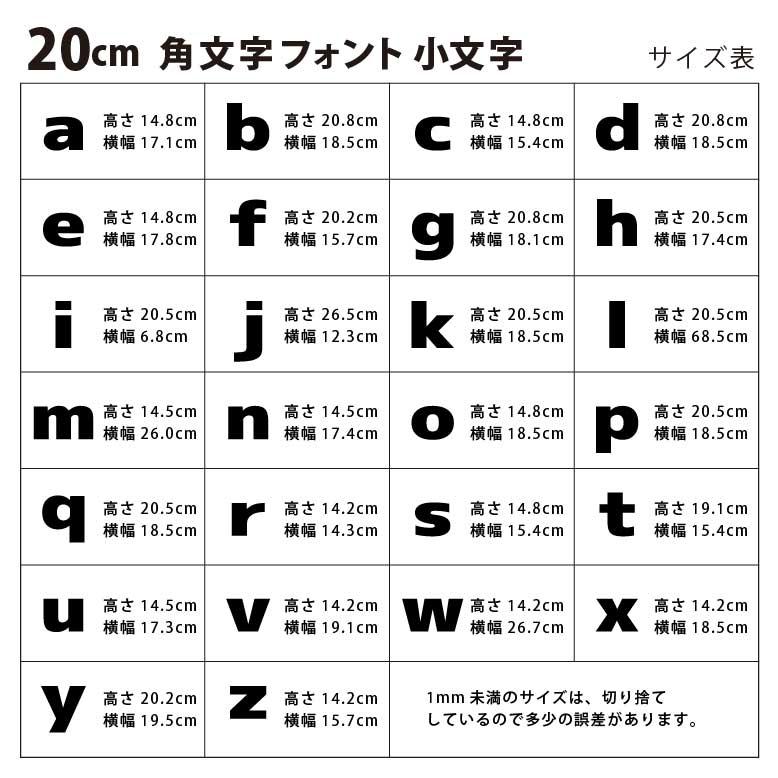 アンシャンテラボ ミラーアクリル製切り抜き文字 アルファベット小文字 20cm 厚さ約3mm 切り文字 切文字 パーツ【ゆうパケット対応】｜enchante｜07