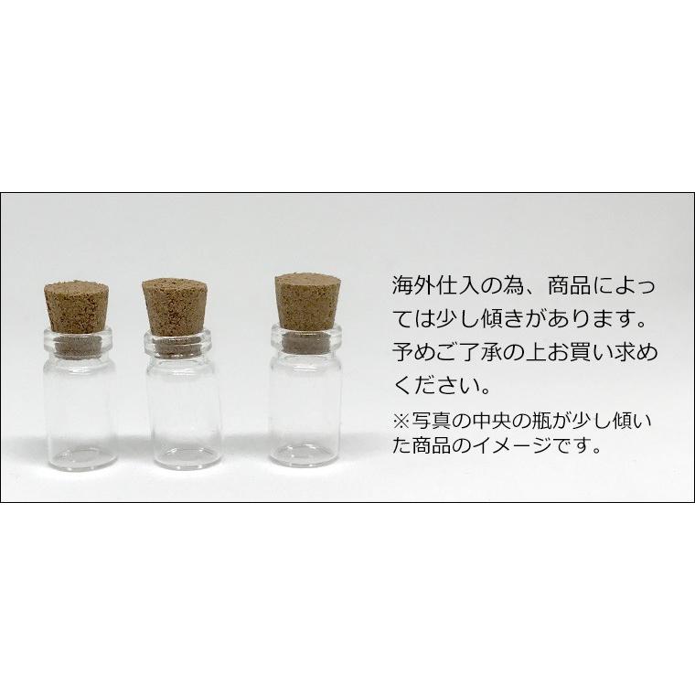 18mm×10mm 単品 ガラス小瓶 コルク栓 【ゆうパケット対応】 : 名入れ
