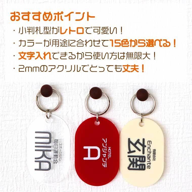 レトロキーホルダー ヨコ アクリル製 選べるカラー アンシャンテラボ