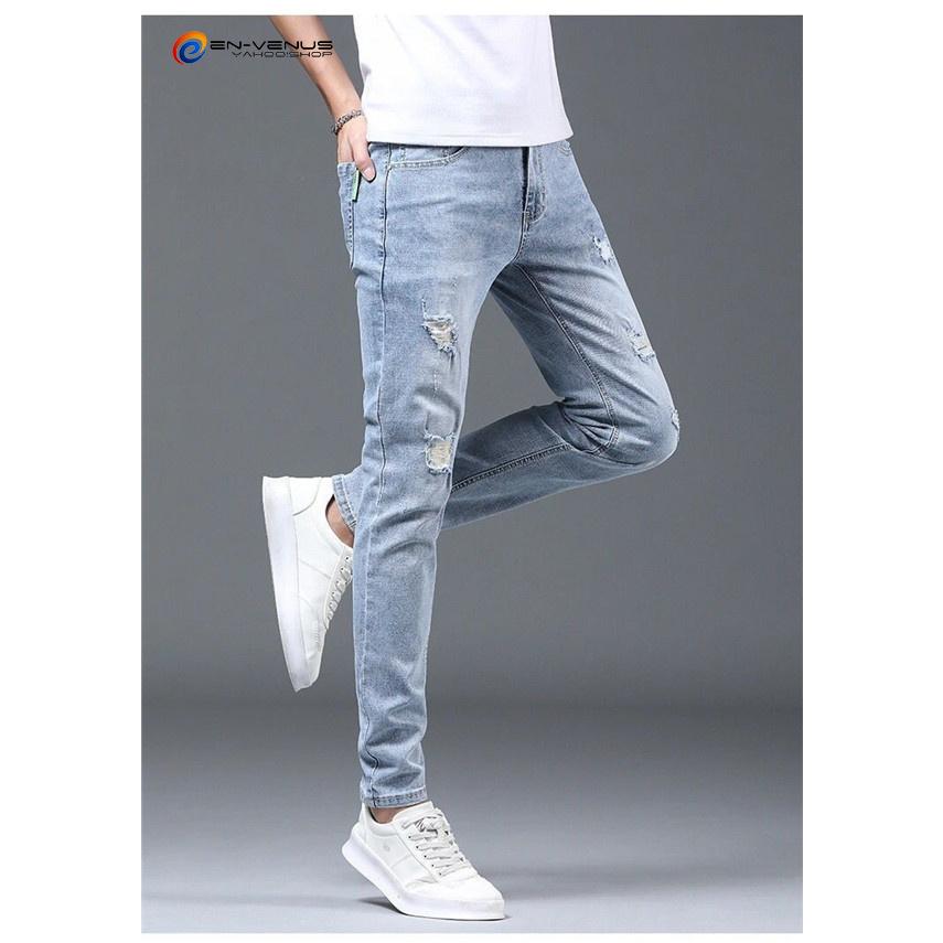 大きいサイズ メンズ デニムパンツ スリムパンツ デニムスキニー