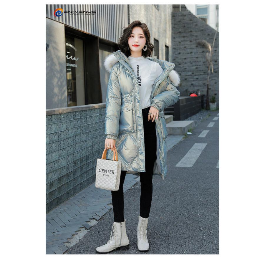 ロングコート ダウンコート ダウンジャケット アウター レディース 中綿ジャケット 中綿コート フード付き 大きいサイズ 体型カバー 厚手 暖かい 防風防寒 今ならほぼ即納