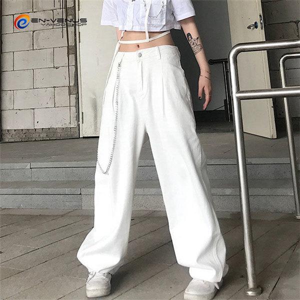 みゆみゆ Gauze# ワイドサルエルパンツ(ホワイト) デニムパンツ レディース サルエルパンツ ワイドパンツ デニム