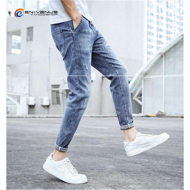 デニム ジーンズ メンズ デニムパンツ ダメージ加工 ストレッチ