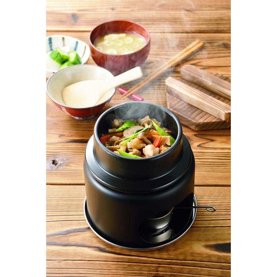 パール金属 和ごころ懐石 陶器製釜めしコンロ付セット 1合炊き HB-5223