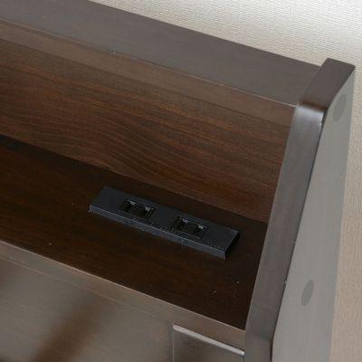 【メーカー直送】萩原セミダブルベッド MB-5165SD-DBR