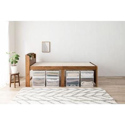【メーカー直送】萩原シングルミドルベッド MB-5916S-LBR