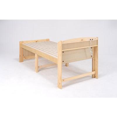 【メーカー直送】萩原シングルミドルベッド MB-5916S-NA