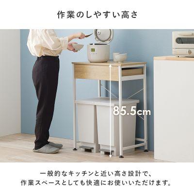 HAGiHARA（萩原） 【メーカー直送】萩原ごみ箱上ラック KR-3770BR