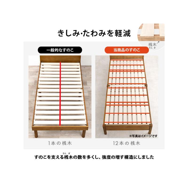HAGiHARA（萩原） 【メーカー直送】萩原組立簡単 シングルベッド MB