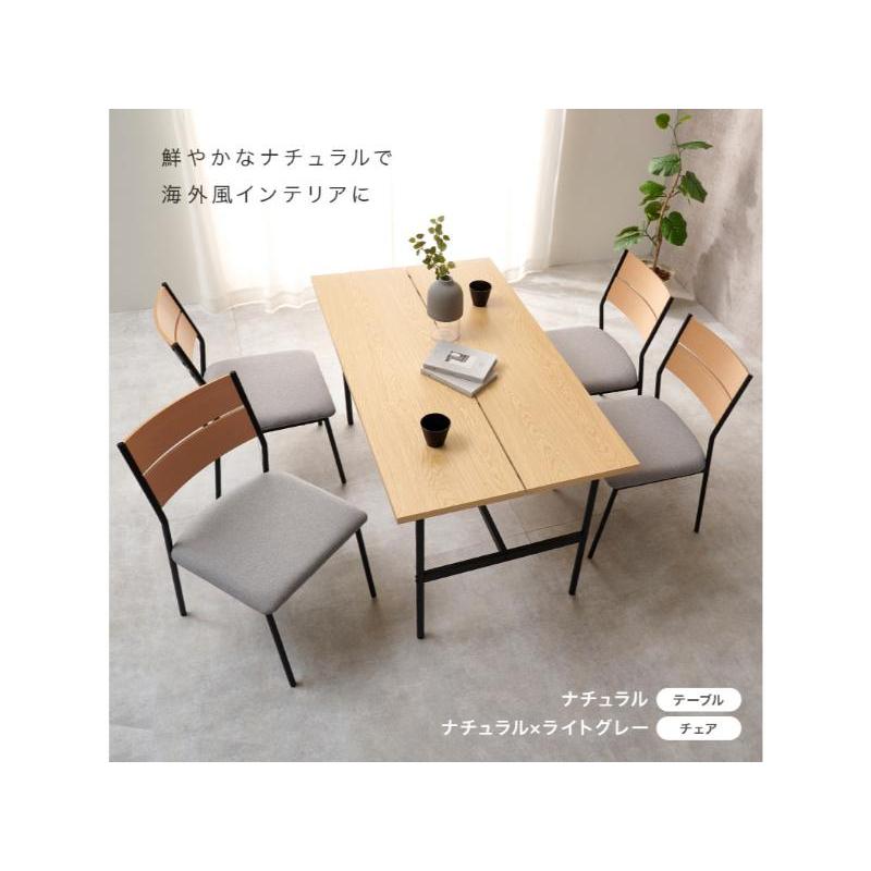 【メーカー直送】萩原ダイニング５点セット LT-3204BR-05DGY-5S_4