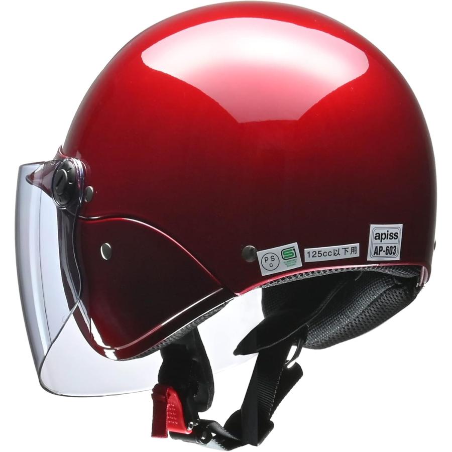 【専用です】14kgf✴︎レッドアンバー３点セット・他 リード工業(LEAD) AP-603 セミジェットヘルメット キャンディーレッド