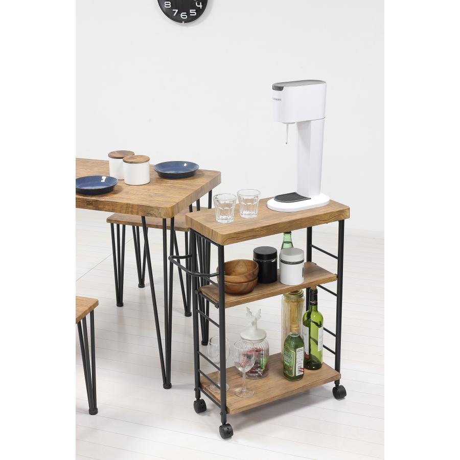 メーカー直送】アート 3段ワゴンヴィンテージブラウン : エンチョー