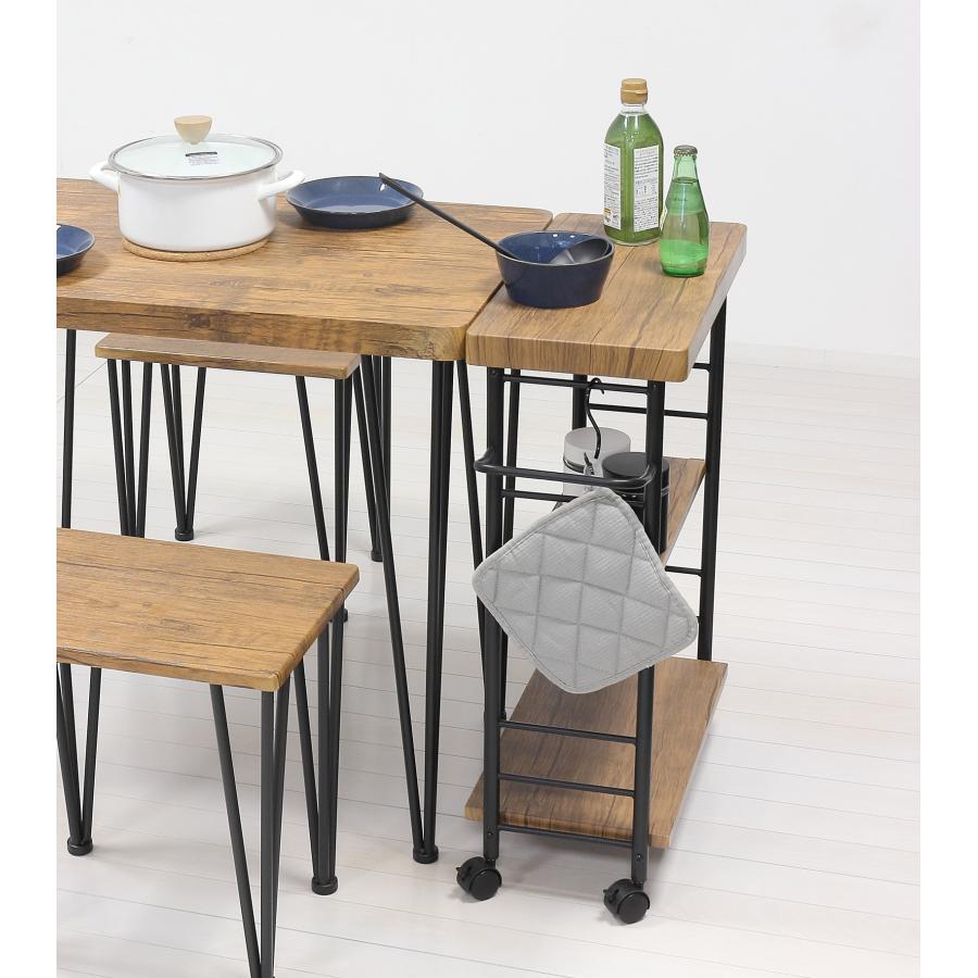 メーカー直送】アート 3段ワゴンヴィンテージブラウン : エンチョー