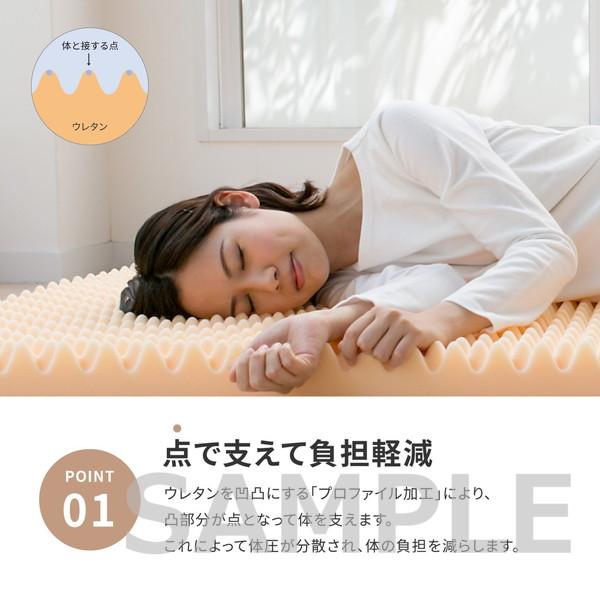 HAGiHARA（萩原） 【メーカー直送】萩原 高反発マットレス シングル