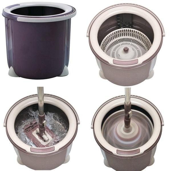 アズマ 『一槽式洗浄バケツ』 トルネード 回転モップ丸型セット TSM545