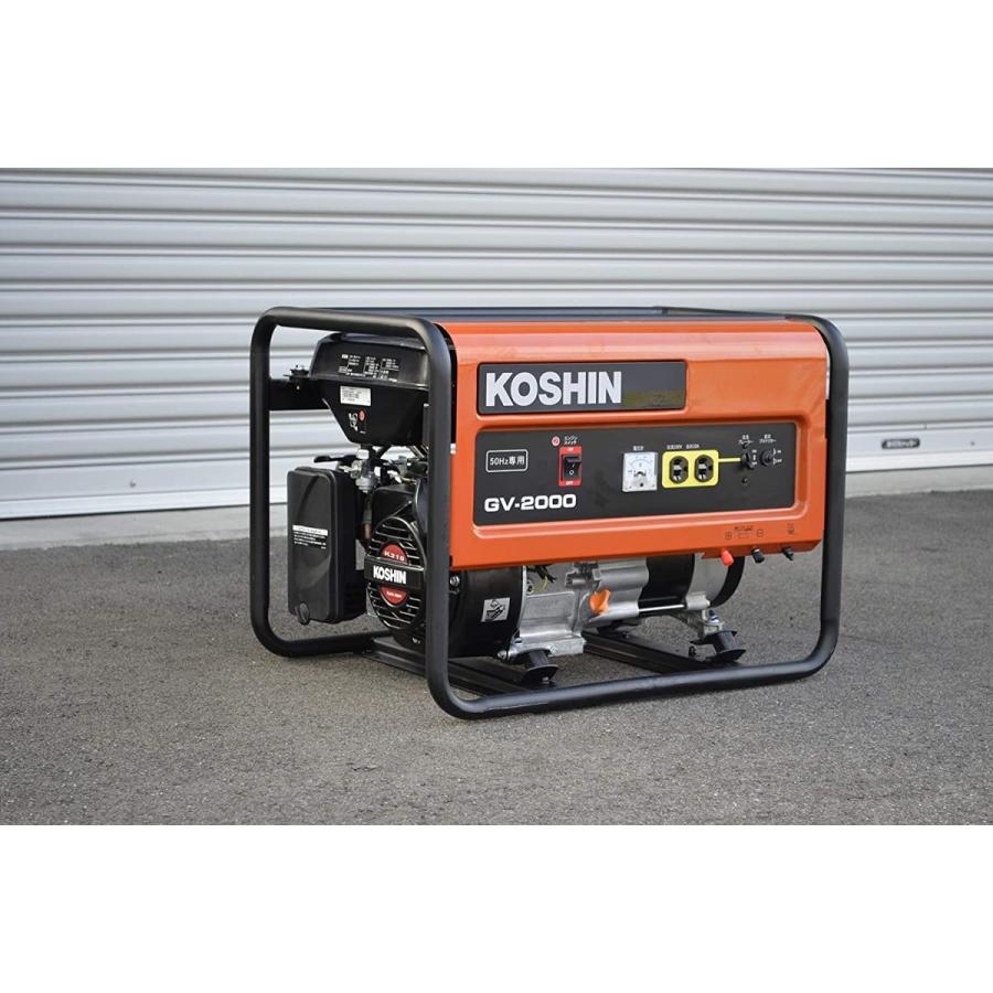 未使用品 KOSHIN スタンダード発電機 GV-2000 50Hz専用品