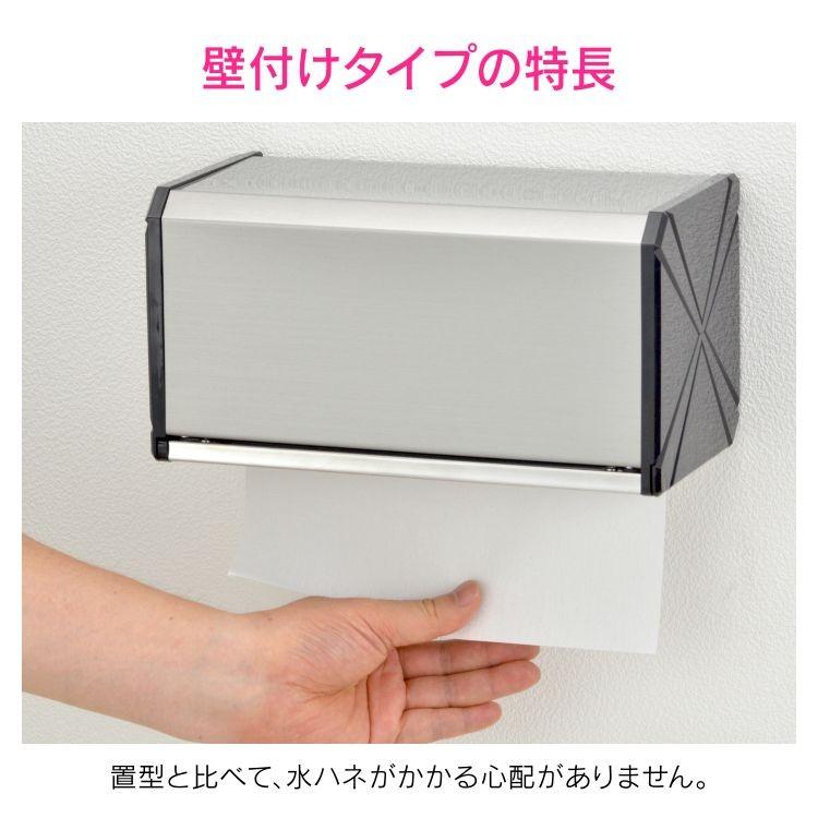 【特価商品】GAONA ガオナ ペーパータオルホルダー 壁掛け (中判用 ステン カクダイ（KAKUDAI） ガオナ ペーパータオルホルダー 壁掛け (中判用