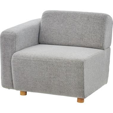 東谷 【メーカー直送】東谷 キューブ 片肘ソファ(向かって左肘) グレー