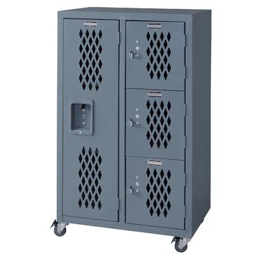 【メーカー直送】東谷 ロック スチールチェスト L グレー TPN-41GY