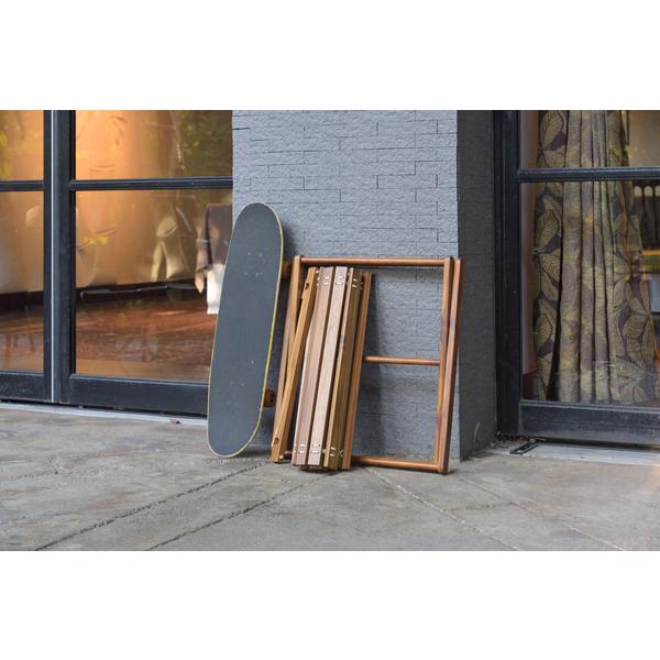 メーカー直送】東谷 フォールディングテーブル S ブラウン TTF-927