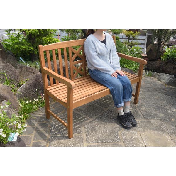 東谷 【メーカー直送】東谷 ベンチ ライトブラウン NX-934